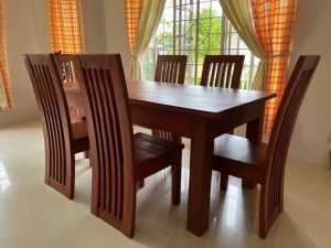 Set Meja Kursi Makan Minimalis Jati