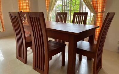 Set Meja Kursi Makan Minimalis Jati
