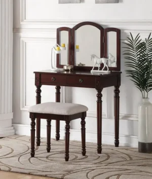 Meja Rias Minimalis Elegan Kayu Jati